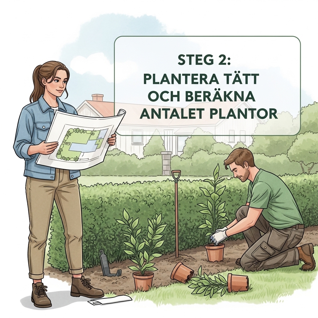 Planera avstånd och antal