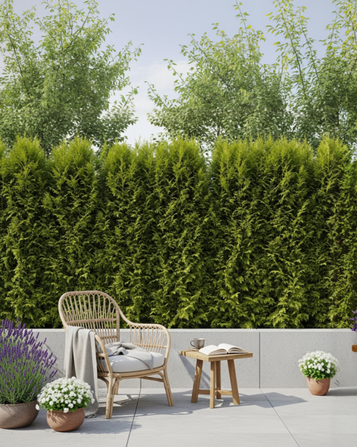 Thuja nyplanterad
