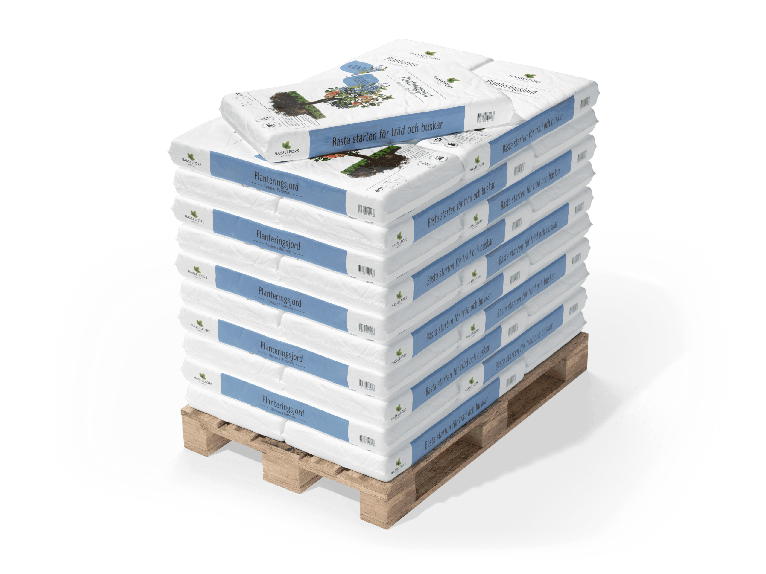 Hasselfors Planteringsjord 40L- Helpall 54st